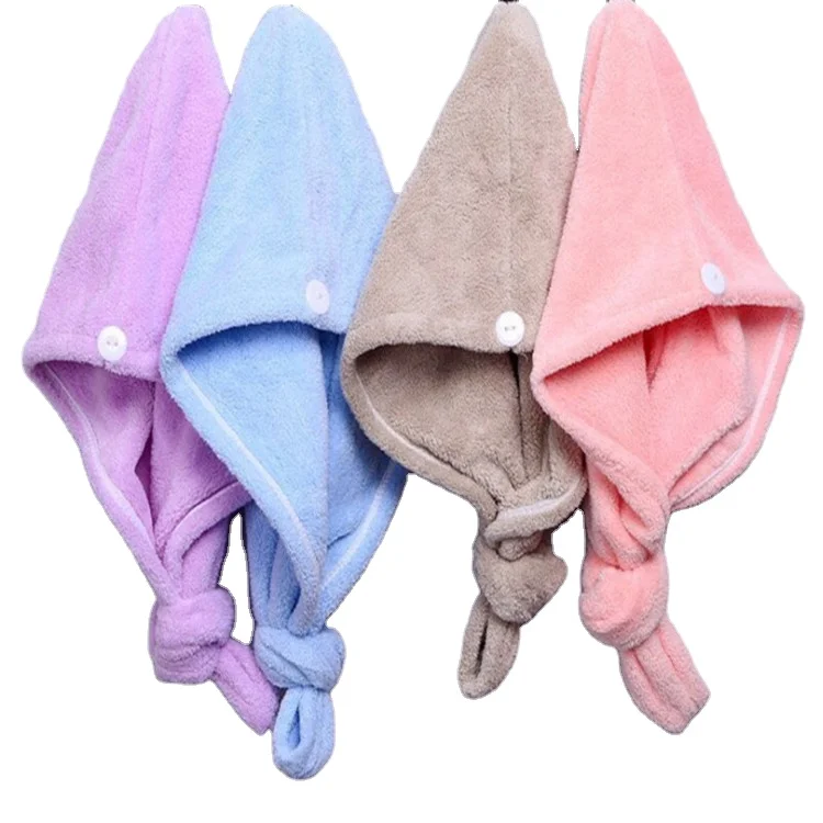 Customized coral velvet triangle towel bath towel thickened water absorbent soft quick drying non fading dry hair towel