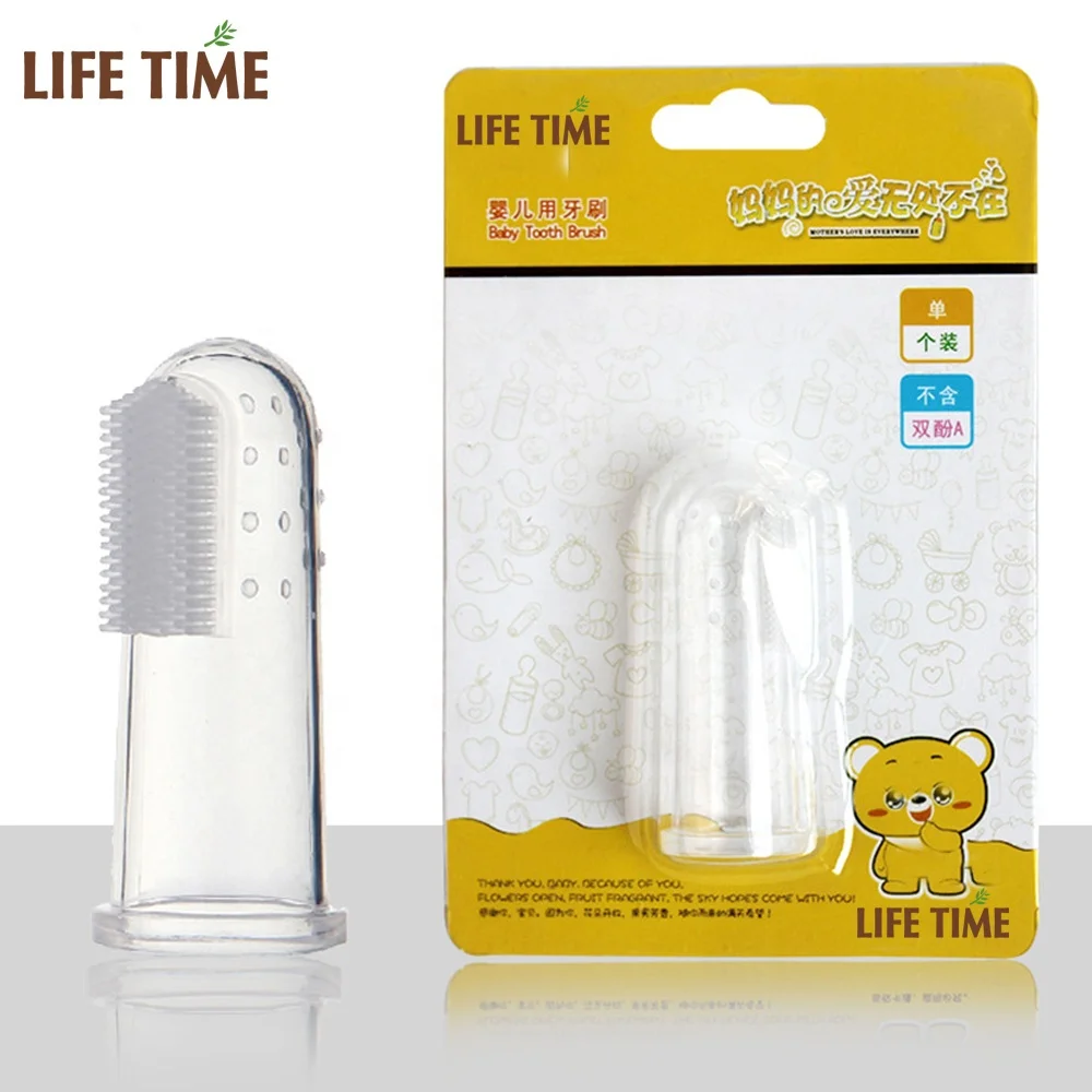 
silicone baby toothbrush baby thumb silicon oral clean toothbrush safety Food grade soft silicone baby finger toothbrush 
