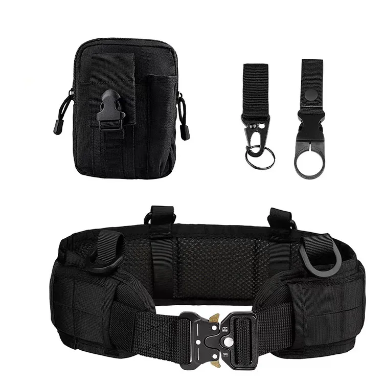 Wholesale Multi-Functional Tactical Belt Sets Quick Release Alloy Buckle Nylon Belt Set