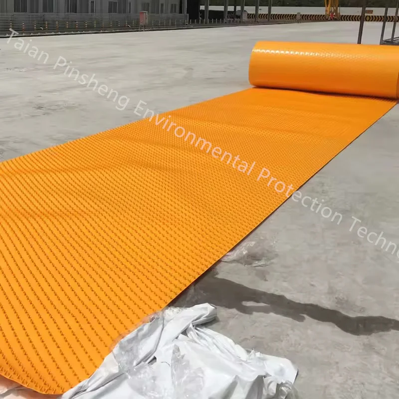 plastic pe V-lock Anchor sheet / Concrete protective liner Anchoring pe board