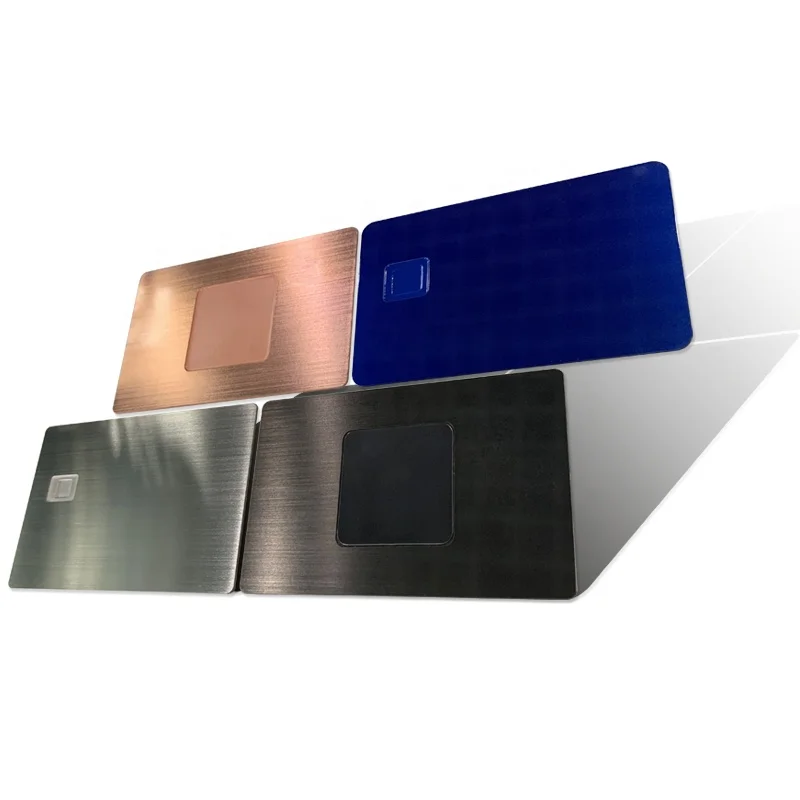 Standard Cr80 personalized NFC business cards metal smart NFC cards