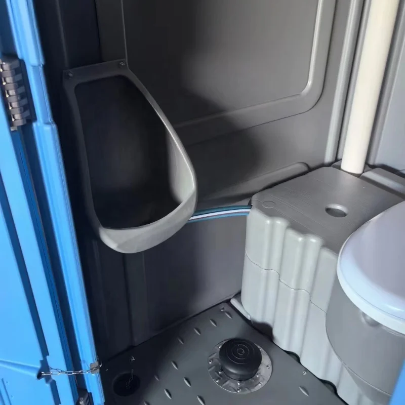 Cheap Outdoor Porta Potty Blue foldable outside toilets cabin Mobile HDPE Plastic Wc Portable Toilet sanitary waste deposit