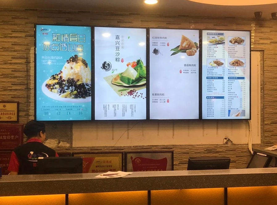Потолочный FHD Digital Signage реклама видео изображения плеер экран ЖК-дисплей легко работать многоязычный с программным обеспечением CMS