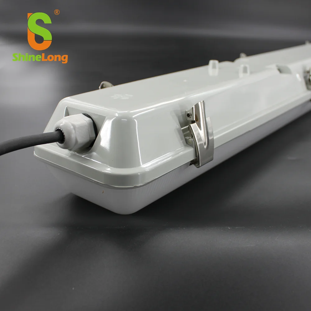 ShineLong 1.5m 60w 4000k full pc housing dust proof light 58w waterproof ip65 lighting fixture