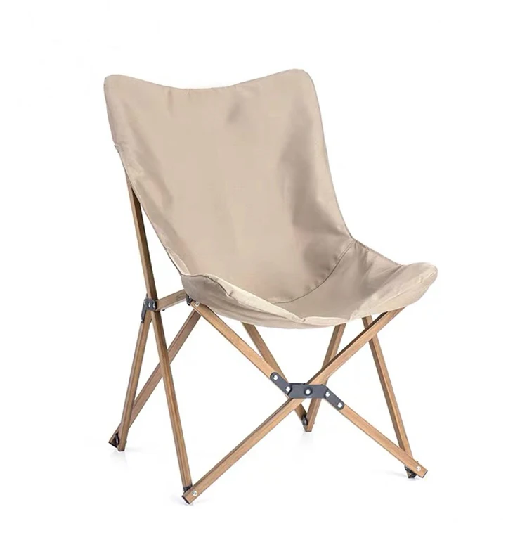 luxury camping furniture wood print folding  chair Aluminum frame chair garden picnic chair