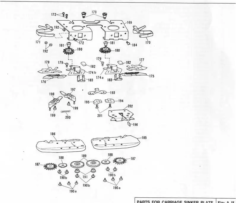 Запасные части для швейной машины марки KH970 Brother, аксессуары для вязальной машины