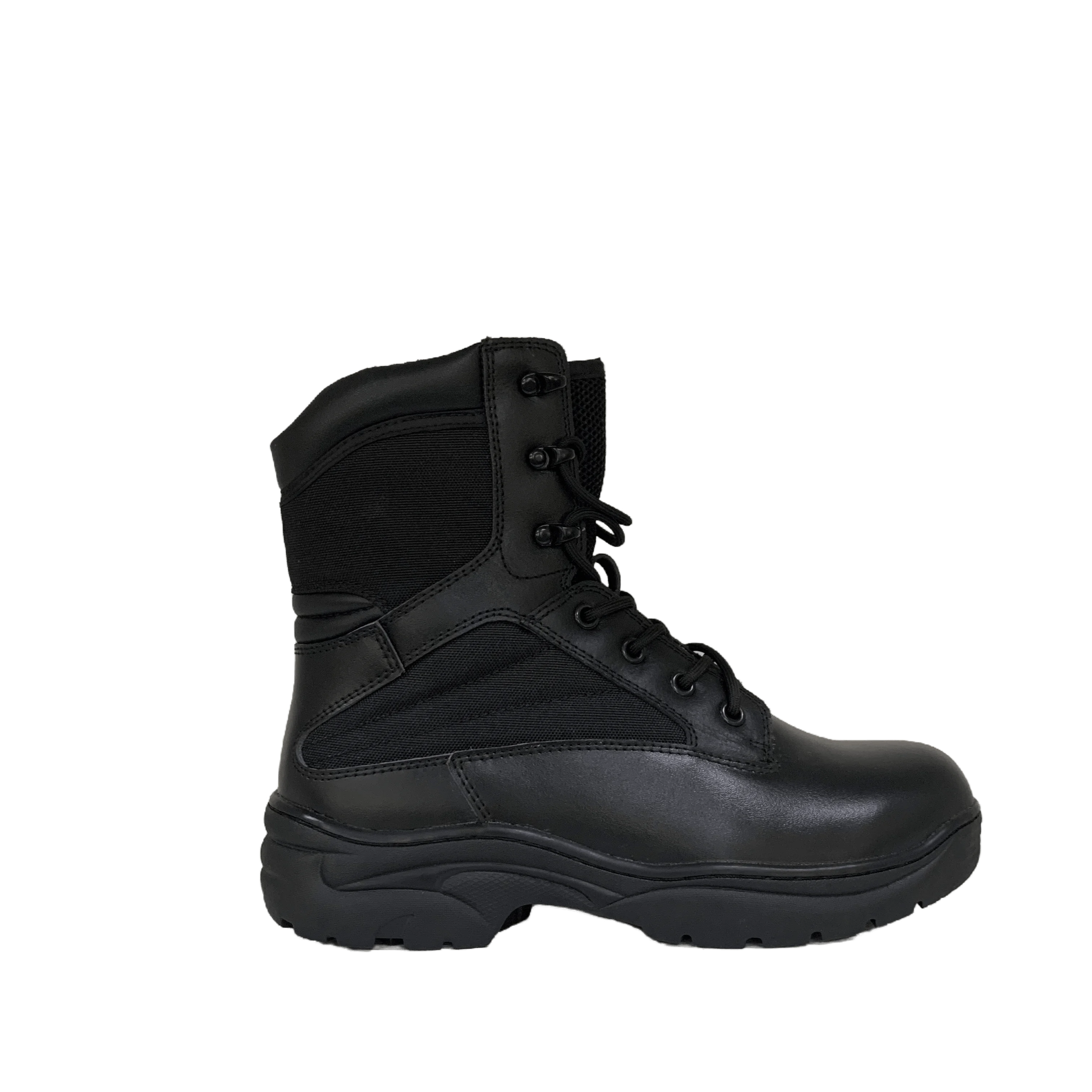Factory price Comfortable Thick-bottom Hiking Safety Outdoors Combat boots black Tactical Boots