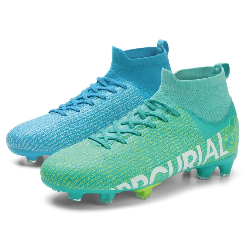 Oem Professional Football Boots Indoor Football Boots Men Turf Cleats Soccer Shoes Professional Football Shoes High Ankle Traine