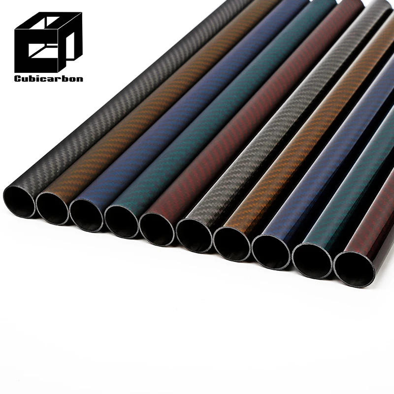 Hot sales CFRP Tubes OEM 3K Black or Colored Finish Hollow Carbon Fiber Telescopic Rod Tube