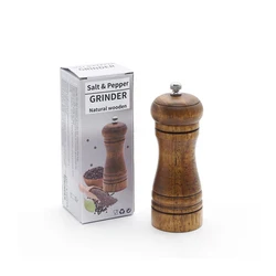 High quality ancient oak wood salt and pepper shakers mill pepper grinder
