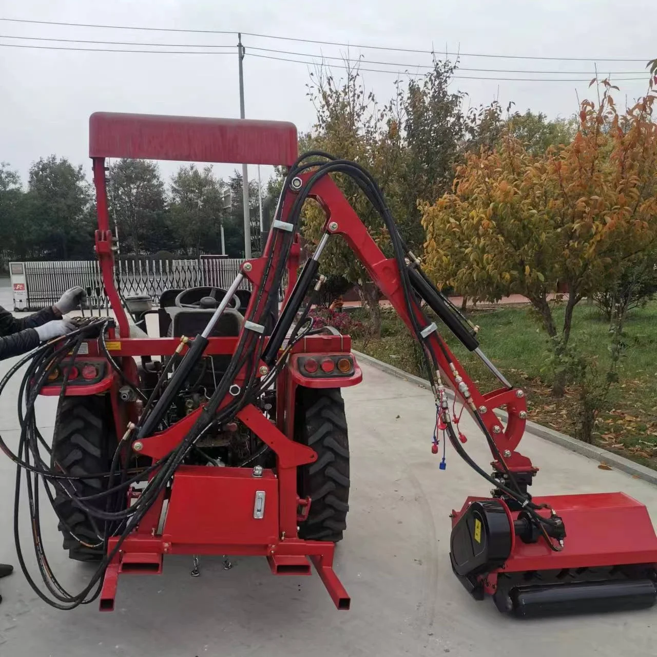 Lkam80 Cantilever Lawn Mower Tractor Cantilever Pto Flail Mower for Cleaning Roads Is on Sale