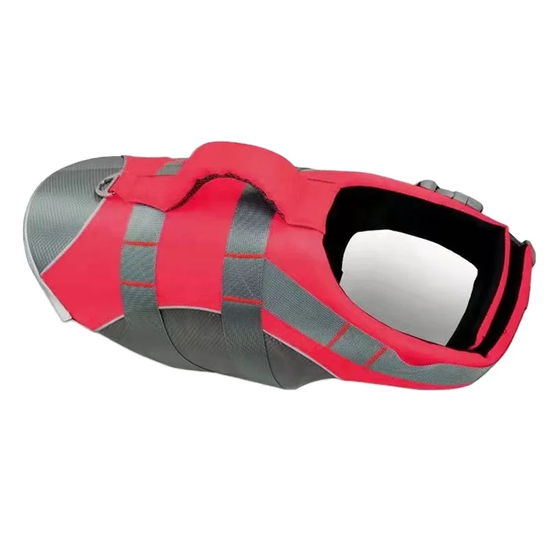 Reflective Quick-Release Lifejacket with Leash Pet Swimming Coat Dog Outdoor Clothing Safety Clothing Dog Vest Lifejacket