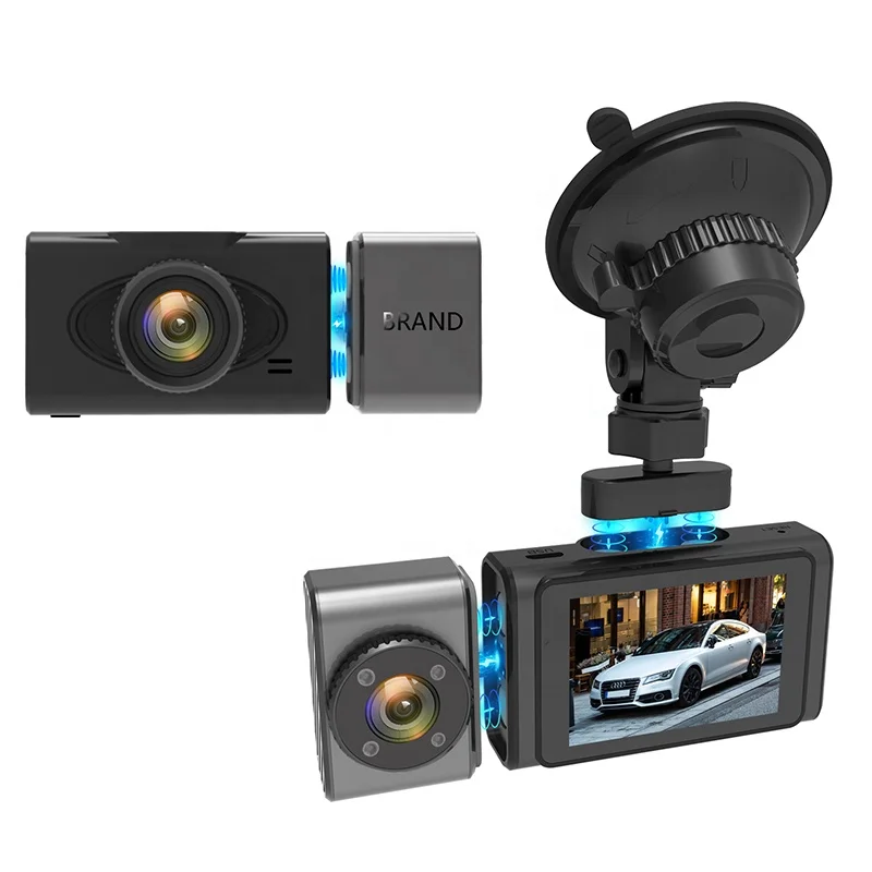 
No.1 Innovation Magnetic removable Inner Camera magnetic plug and play design dual lens car dvr H.265 sony 307 60fps dash camera 