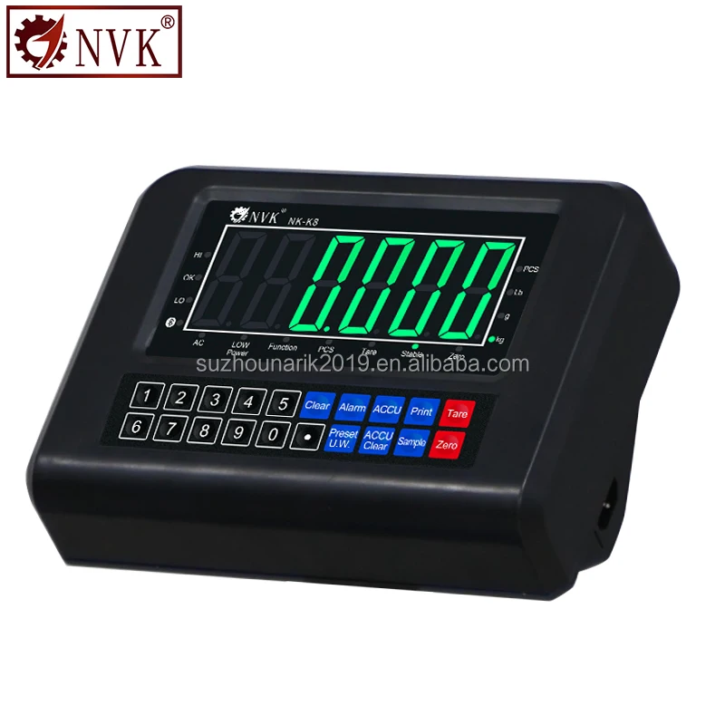 NVK K8 LED Display Weighing Scale Indicator Digital Weight Indicator for Bench Scale
