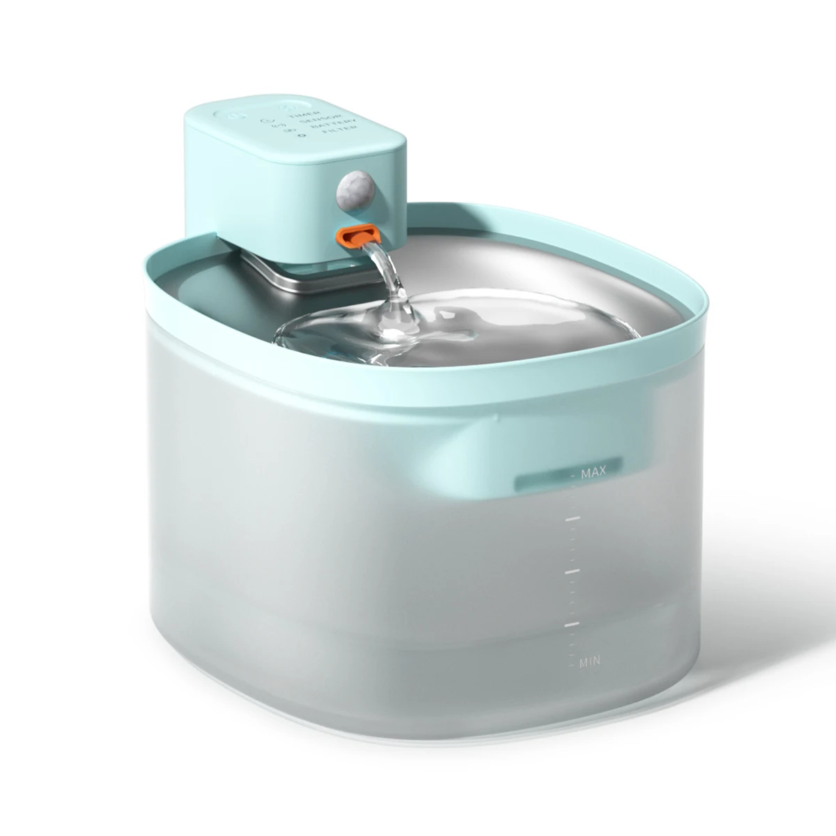 OEM Automatic Cat Water Drinker Wireless 4600mAh Battery Sensor Mode BPA Free  3L Pet Drinking Water Dispenser