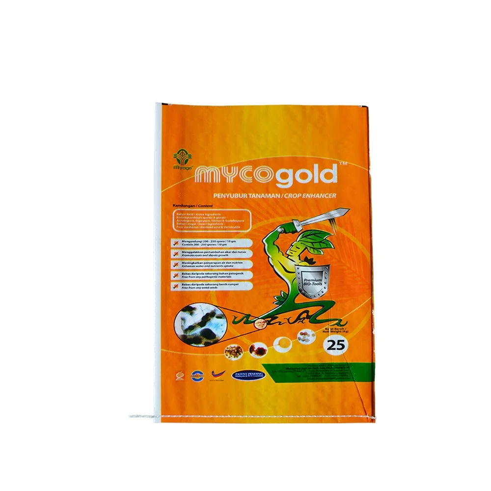 Заводская цена OEM 25 кг 50 белый цвет перерабатываемая упаковка PP тканый мешок для рисовой муки удобрения