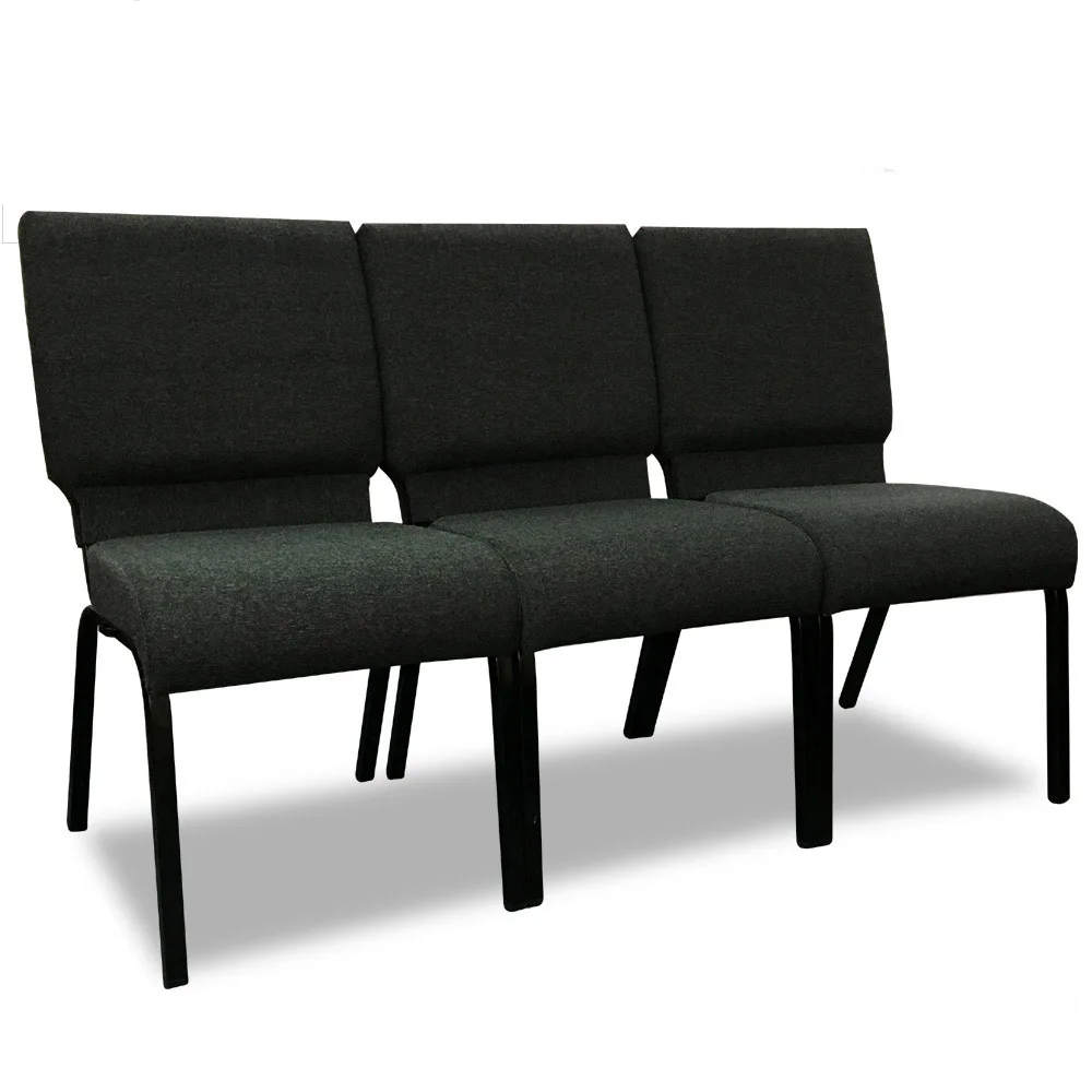 Factory Sale Cheap Stackable Upholstered Metal Church Chair For Used Theater Auditorium Furniture Interlock Padded Church Chairs