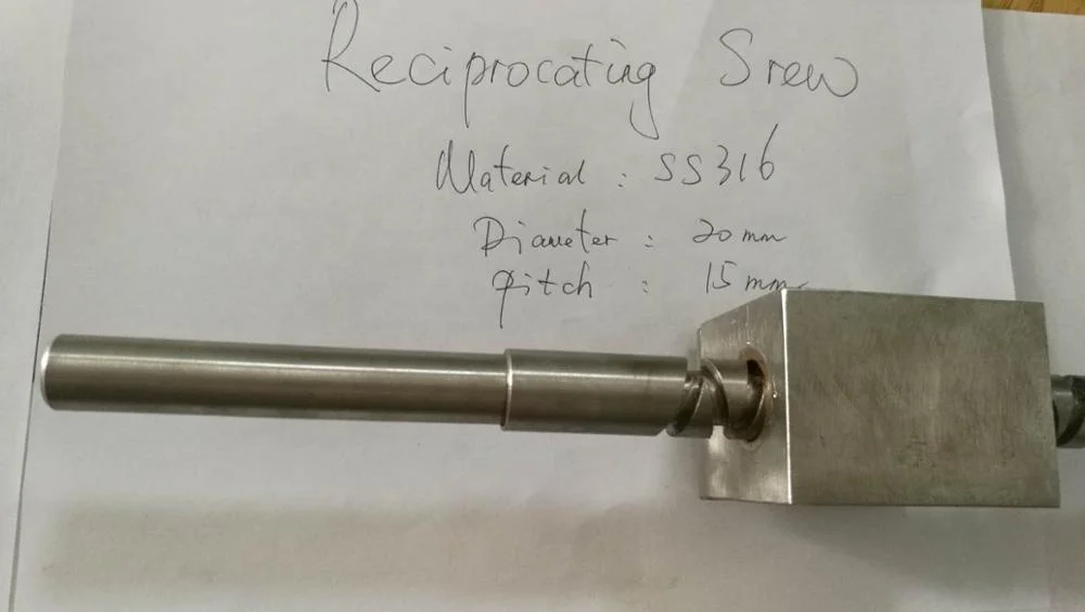 MMS 20 years factory customized or OEM SUS304   reciprocating screw