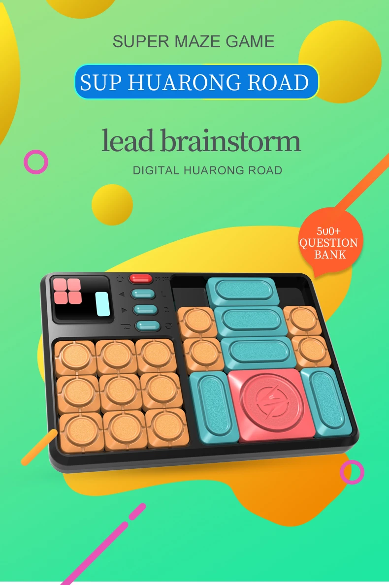 Super Maze Game Huarong Road Smart Sensor 500+Question Bank Brain Teaser Puzzles Interactive Handheld Toys for All Ages j