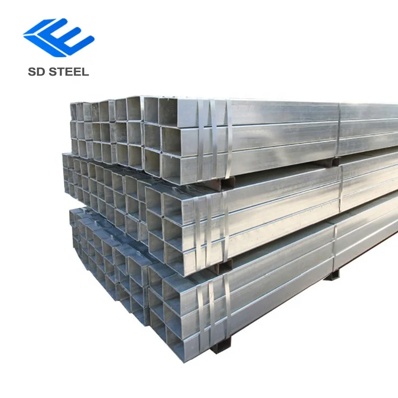 19*19-400*400 мм ASTM Z30-Z275 ST37 полая Горячая оцинкованная квадратная стальная труба