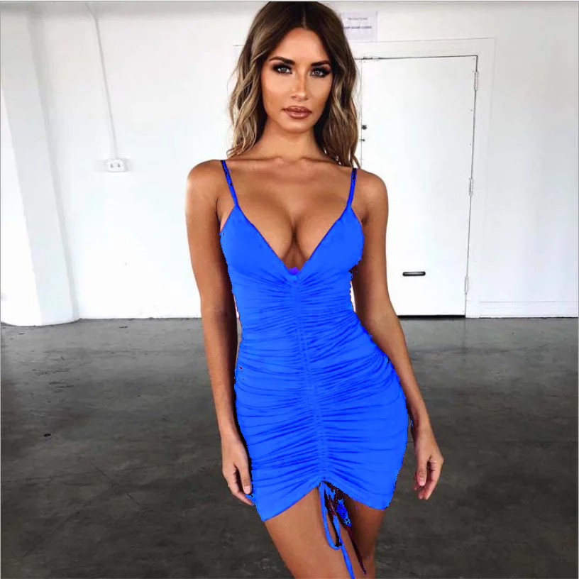 women 2021 Wholesale Fashion Hot Night Sexy Split Tale africa Dress elegant Slim Tight Sling girls cotton summer club dresses