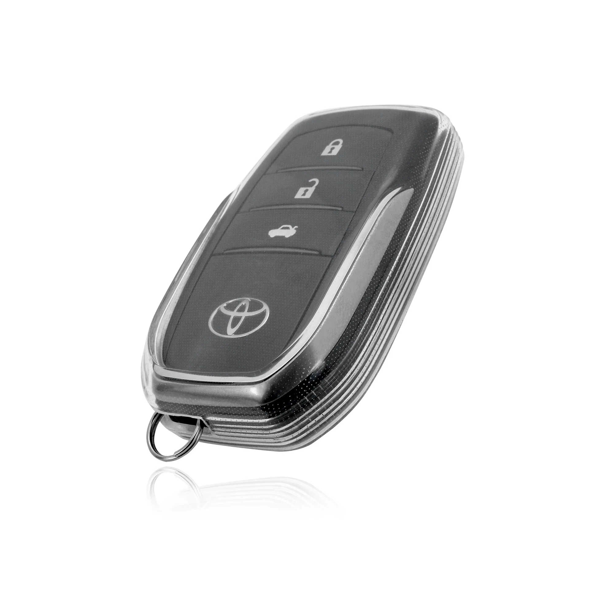 Подходит для Toyota Corolla/Camry/Crown/RAV4 чехол ключей прозрачный все включено автомобильный
