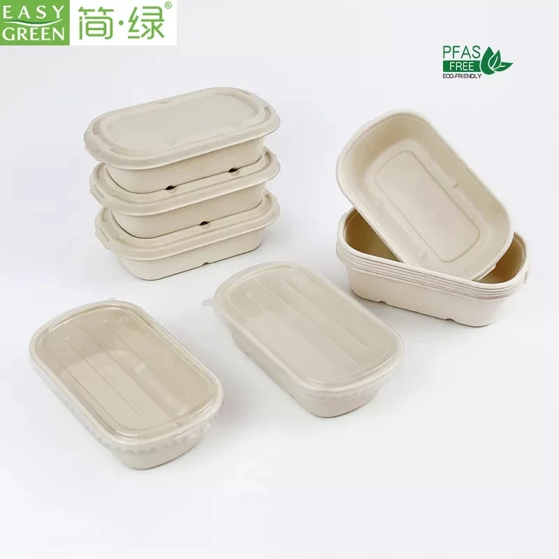 Easy Green Corn Starch Food Container With Corn Starch Lid For Food Package