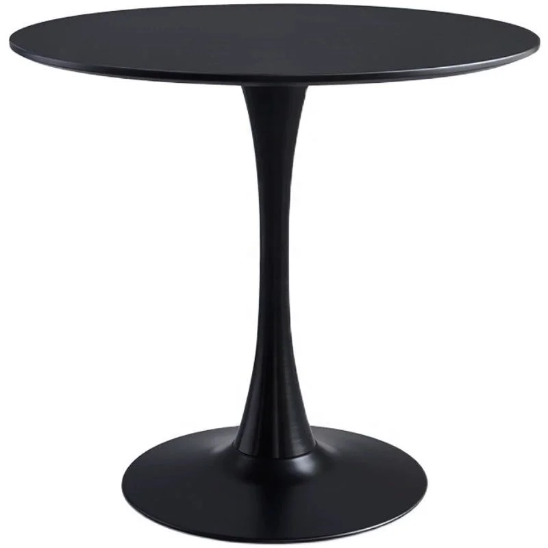 High Quality Modern Simple Tulip MDF Top Metal Leg Dining Table Restaurant Hotel Coffee Reception Meeting Living Room Table Set