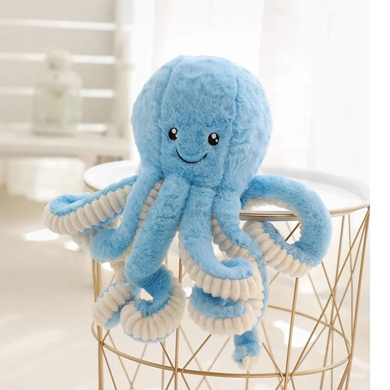 Wholesale Plush Toy Realistic Soft Stuffed Marine Animals Toy Octopus Squid