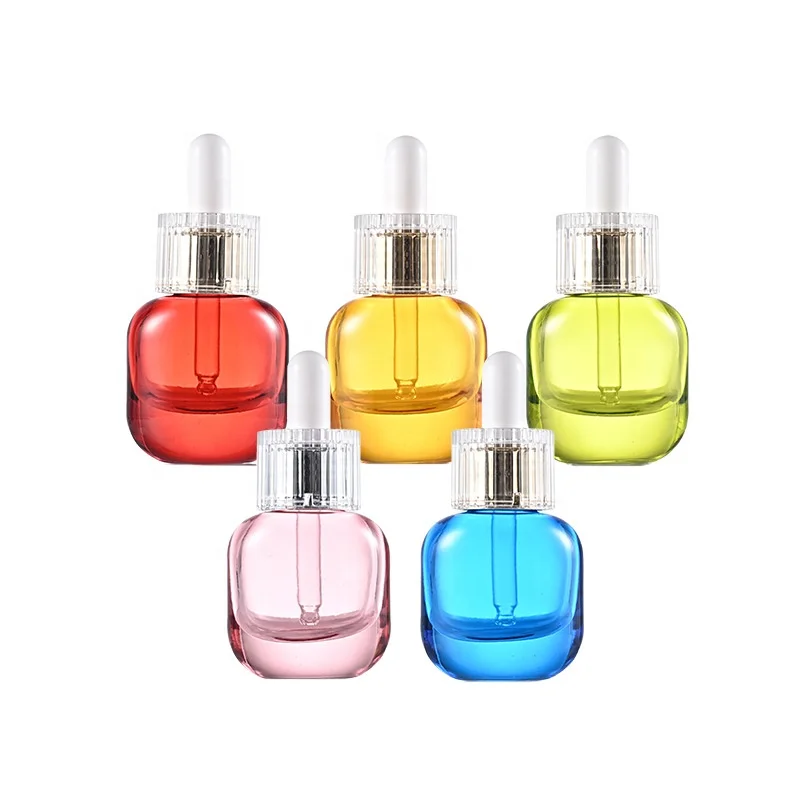 30ML 50ML Serum Essence Dropper Bottle Glass Skin Care Packaging For Hair Oil Essence Glass Bottle With Press Pump  For Cosmetic