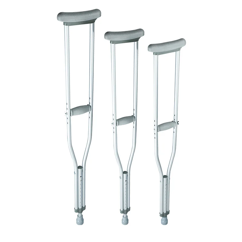 China Wholesale Adjustable Aluminum Underarm Muletas Axilares Crutches Axillary Crutches For Adults
