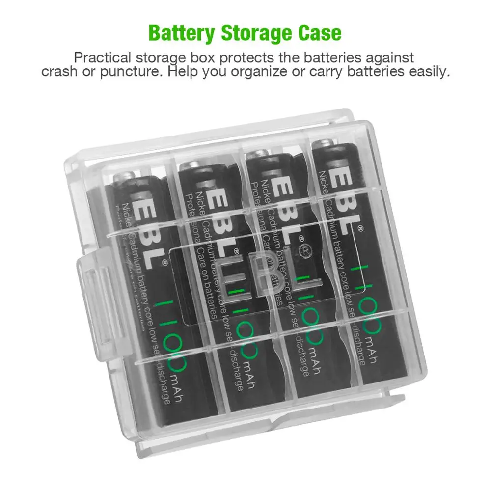  EBL Nicd Aa Rechargeable Battery 1100Mah Eco-Friendly For