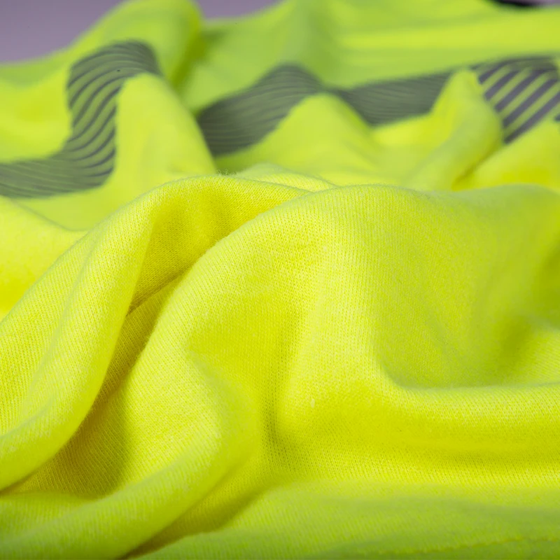 OEM Hi Vis Yellow Modacrylic Welding Fire Retardant Knit FRC Reflective Mechanic Safety Fireproof Flame Resistant FR Work Shirt