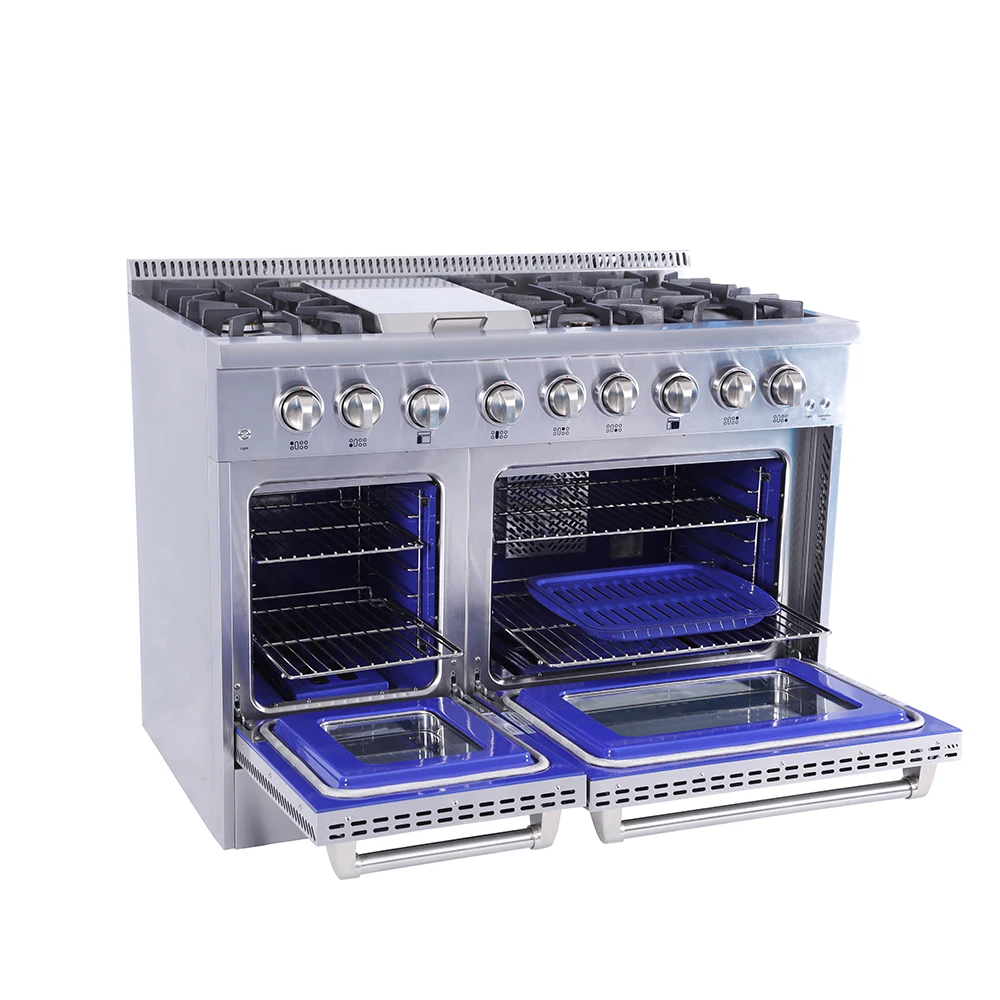 Hyxion черные отдельно стоящие газовые плиты из нержавеющей стали с газовой плитой