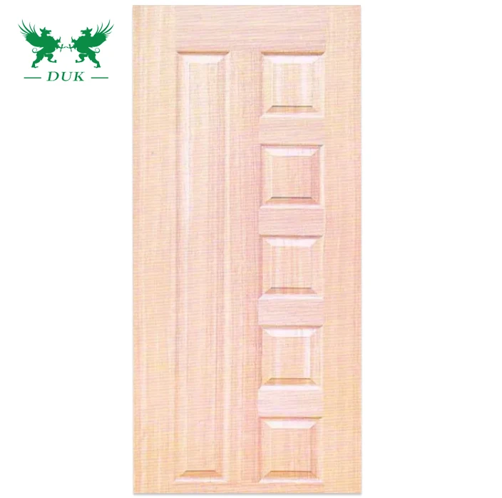High Quality 2.5-4.5mm Natural Red Oak veener HDF/MDF door skin with best price