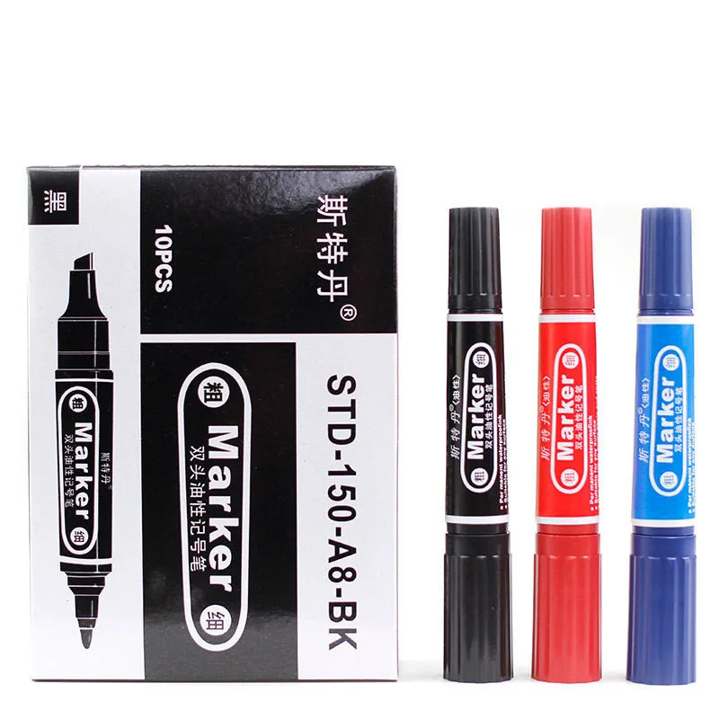 Hot Selling Dual Round Tip Oil Permanent Marker Pen logistics marker