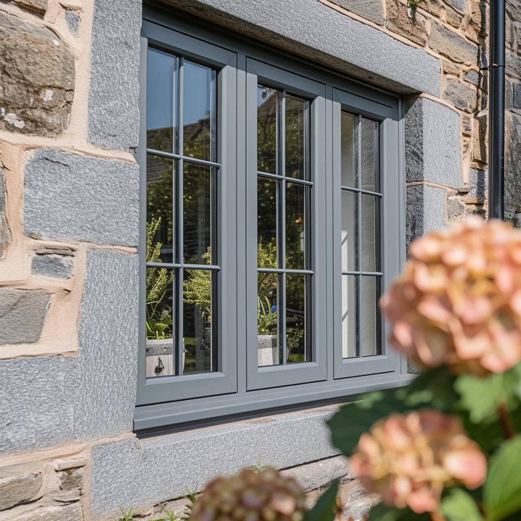 Hurricane impact house customs triple double glazed glass picture window Magnetic blinds turn tilt thermal break casement window