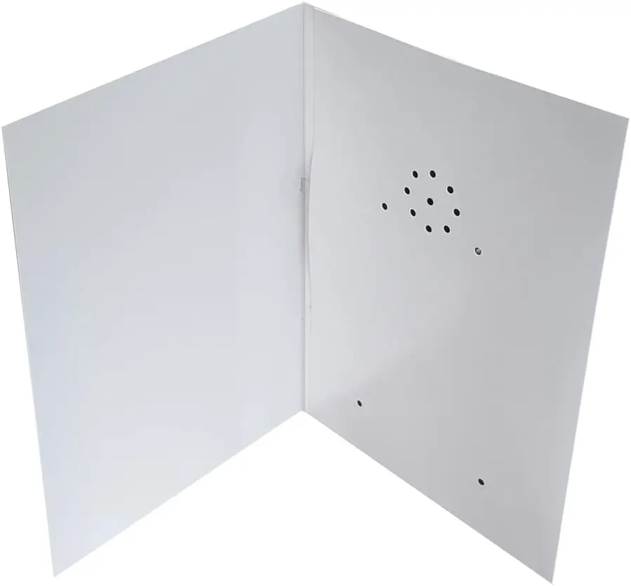 Factory customized folded voice recording greeting card Christmas sound recordable card speaking invitation card