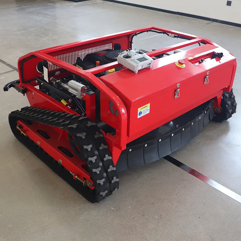 Best quality robotic lawn mower remote control start and stop high efficiency gasoline engine remote control lawn mower