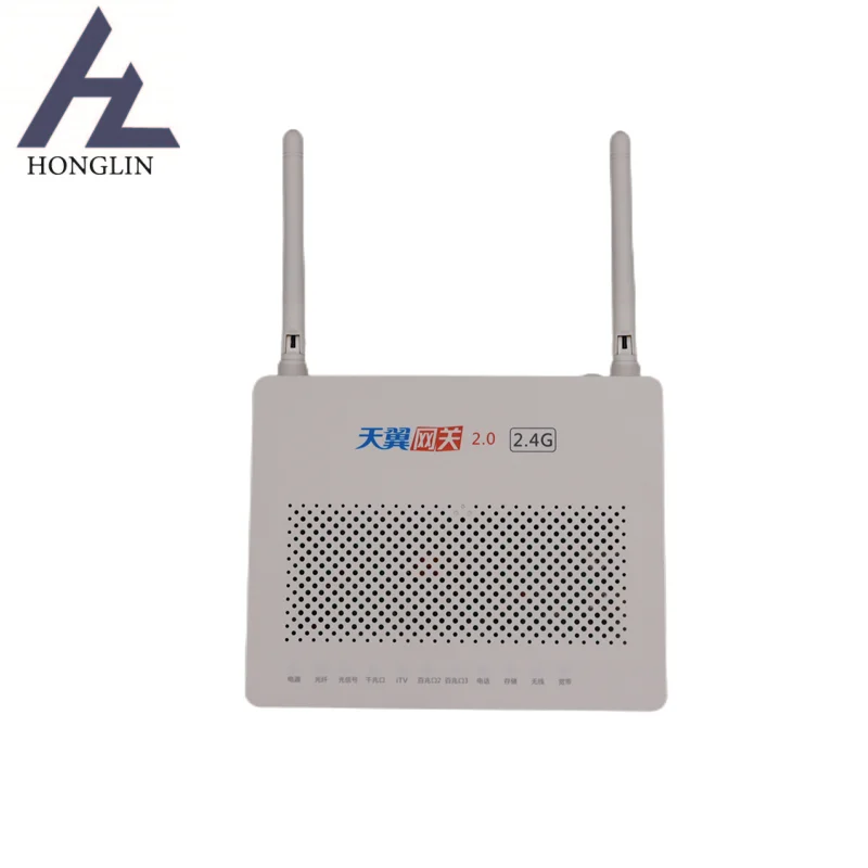 Hot sale products HS8145C Fiber Onu Gpon Router 1GE + 3FE + 1TEL + USB + Wifi Echolife HS8145C terminal
