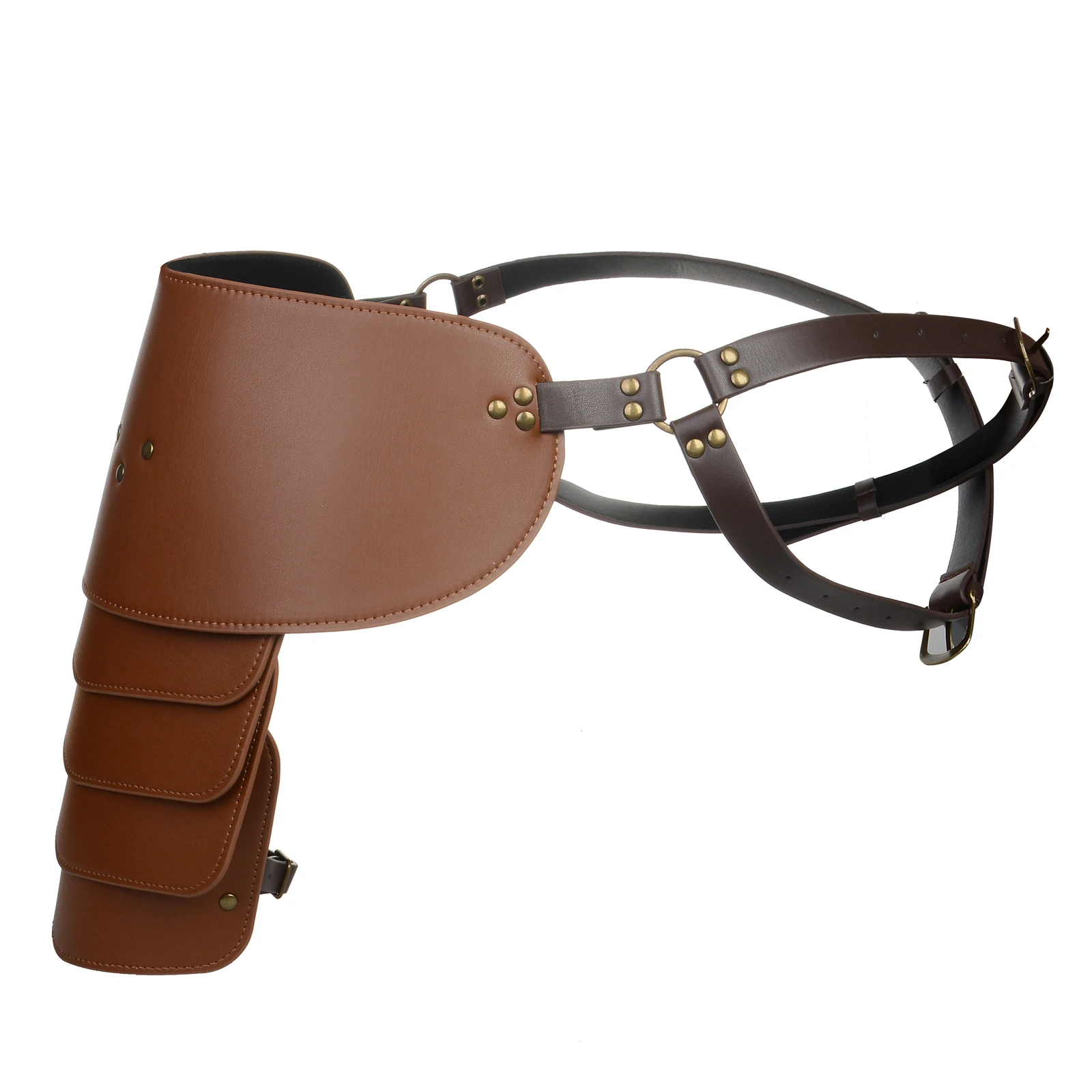 Larp Costume Gothic Pauldrons Chest Belt Medieval Viking Gladiator Knight Samurai Steampunk Leather Shoulder Armor