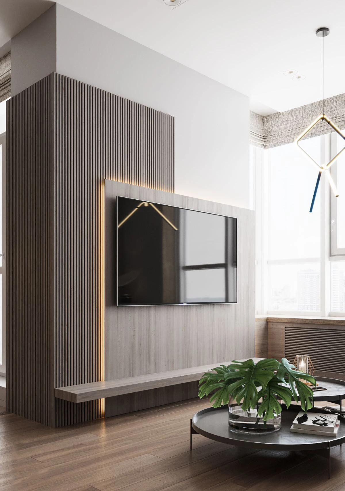 Free Sample Waterproof Durable Wood Plastic Composite Wainscot Wpc Cladding for Hallway Lobby Home Decor Wall Panel