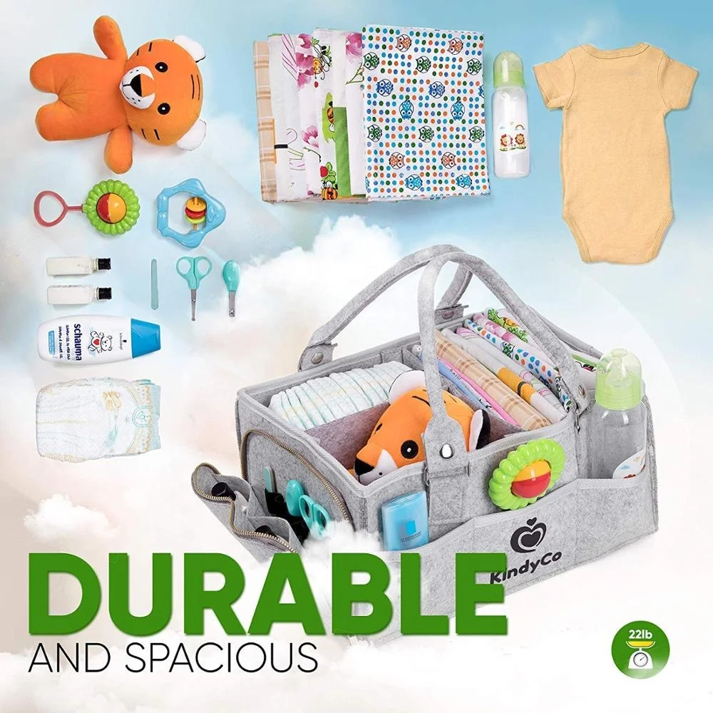 
Wholesale 2019 new felt gray diaper caddy 