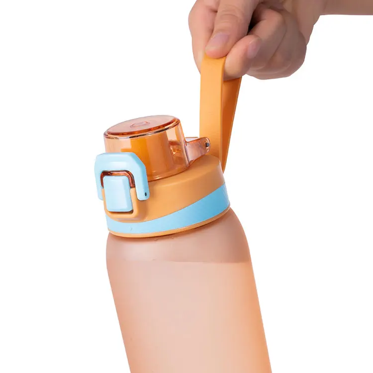 1000 ml outdoor sport bottle plastic water bottles with custom logo plastic portable lid