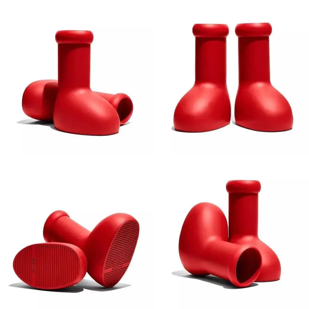 Mschf Мультяшные дизайнерские резиновые дождевые ботинки Astroboy Botas Rojas Astro Boy