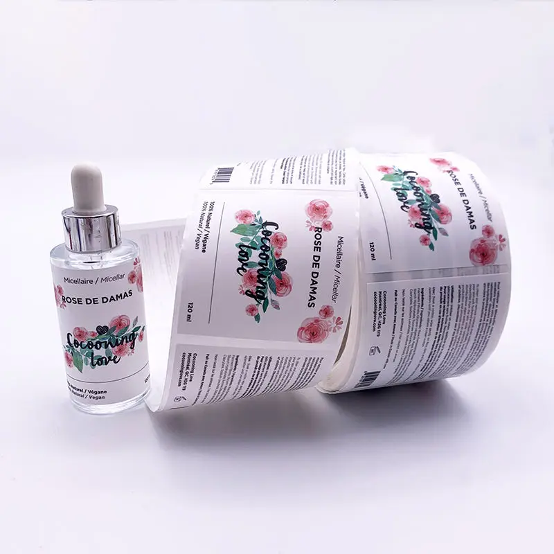 Пользовательская печать этикеток водонепроницаемая клейкая упаковка для бутылок с соком наклейки этикетки