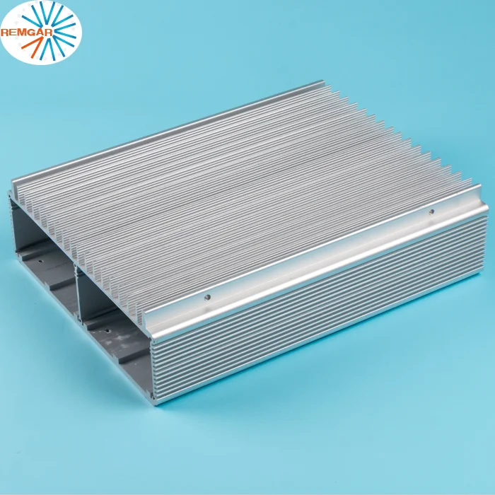 Black anodized extruded profile custom enclosure extrusion aluminum 6063-T5 mill finish LED driver Housings