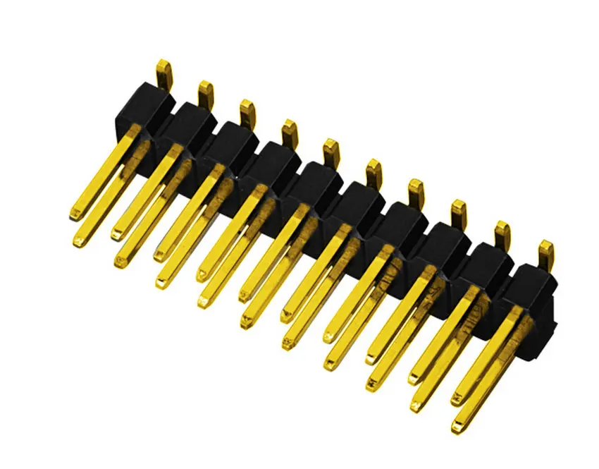 
2.54mm Pin Header, Dual Row Single Body SMT Type Pin Connector Board to Board Connector,2X5pin ,gold plated 