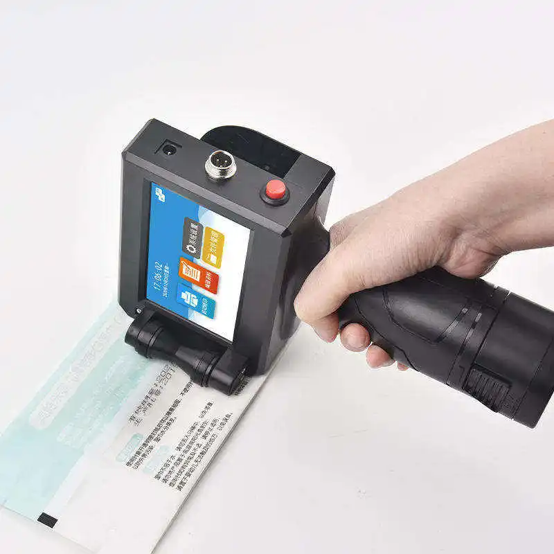 Prime Portable 12.7mm Handheld Inkjet Printer Gun for Text QR Barcode Batch Number Logo Date Label Coding Machine Non-encrypted