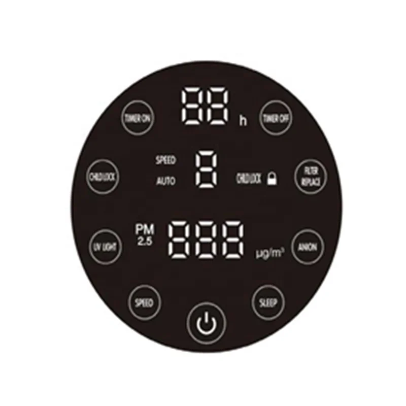 УФ-лампа PM2.5 с цифровым дисплеем очиститель воздуха HEPA-фильтром